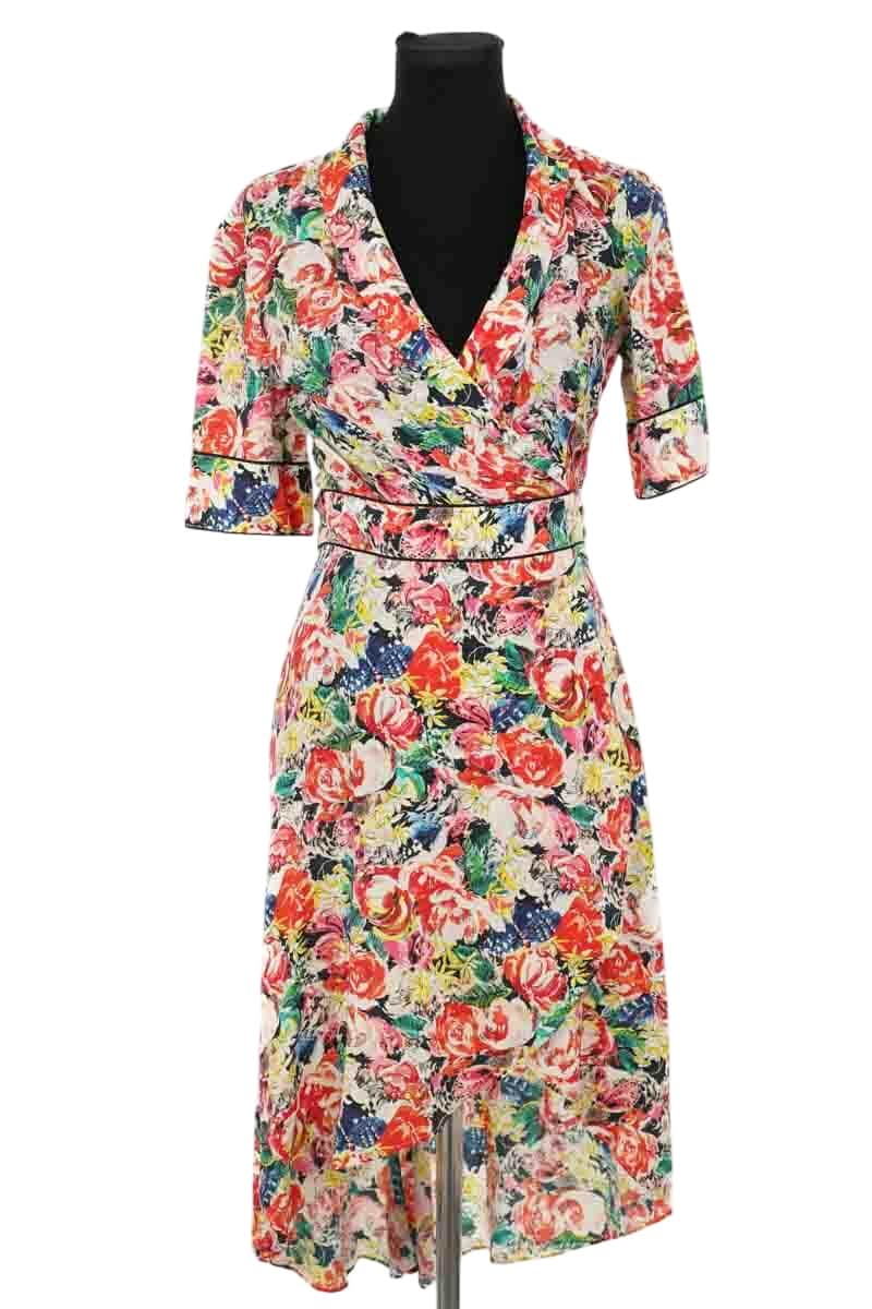 Robe Ganni Multicolore en Synthétique, taille XS - Seconde Main