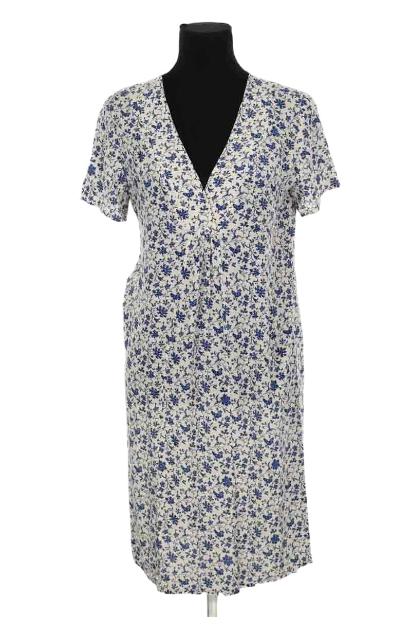 Robe Gerard Darel Blanc en Viscose, taille S - Seconde Main