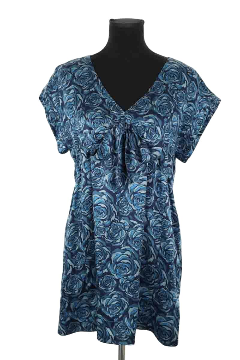 Robe Gerard Darel Bleu en Soie, taille XXL - Seconde Main