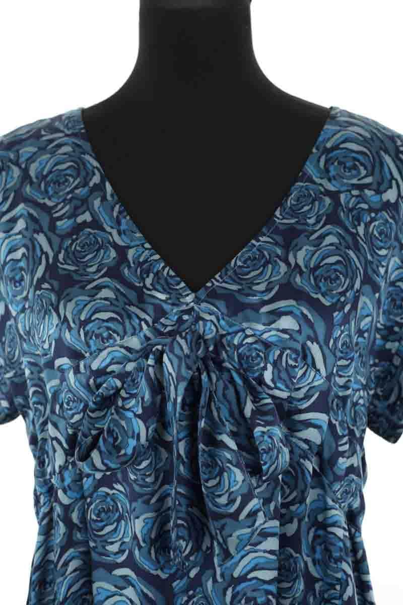 Robe Gerard Darel Bleu en Soie