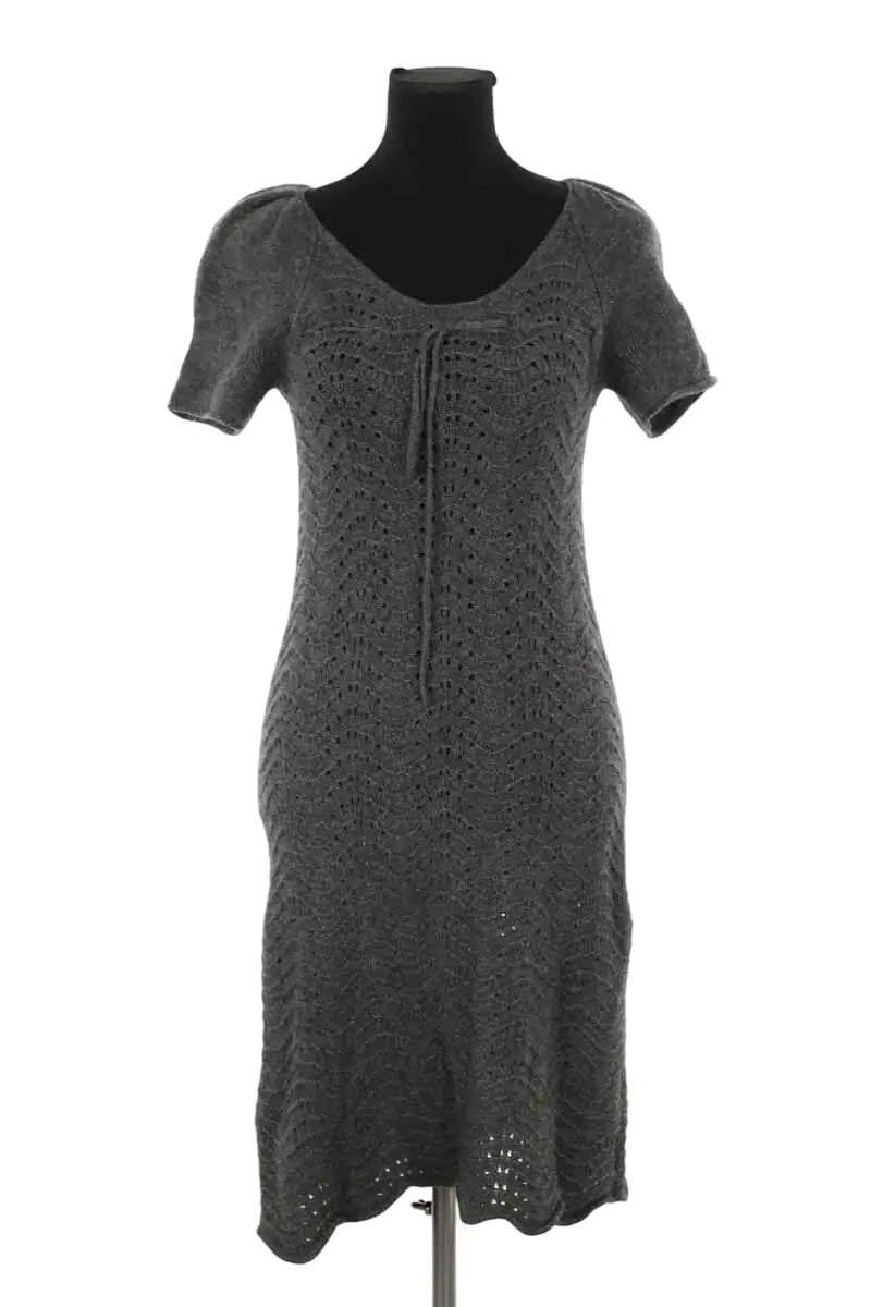 Robe Gerard Darel Gris en Cachemire, taille S - Seconde Main