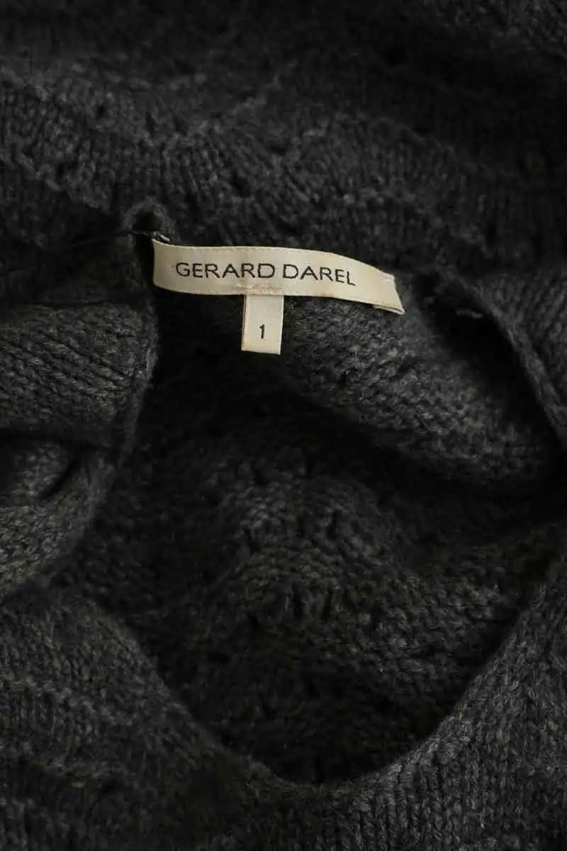 Robe Gerard Darel Gris en Cachemire