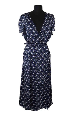 Robe Gerard Darel Marine en Synthétique, taille XXL - Seconde Main