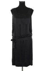 Robe Gerard Darel Noir en Soie, taille M - Seconde Main