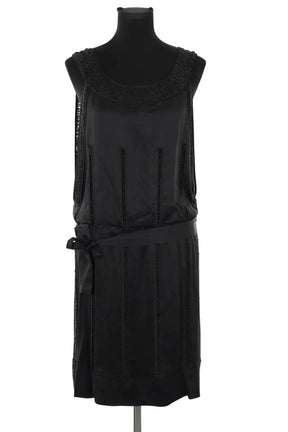 Robe Gerard Darel Noir en Soie, taille M - Seconde Main
