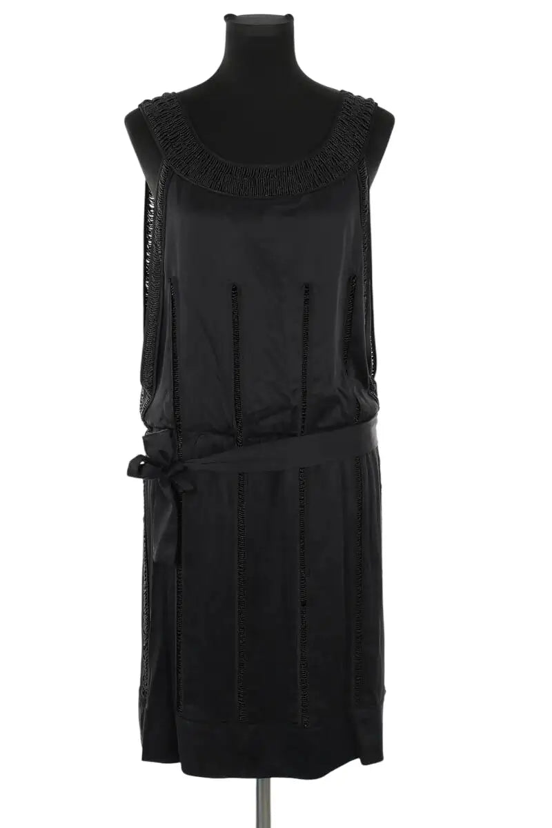 Robe Gerard Darel Noir en Soie, taille M - Seconde Main
