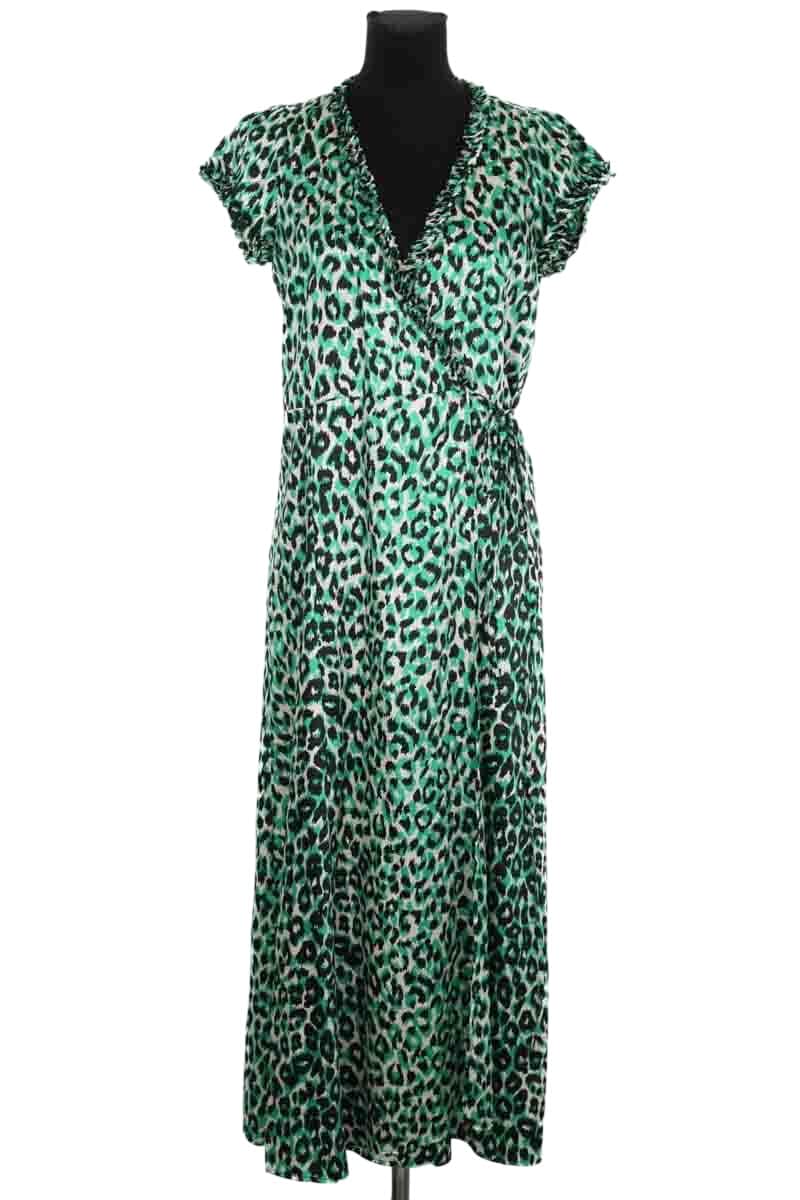 Robe Gerard Darel Vert en Synthétique, taille M - Seconde Main