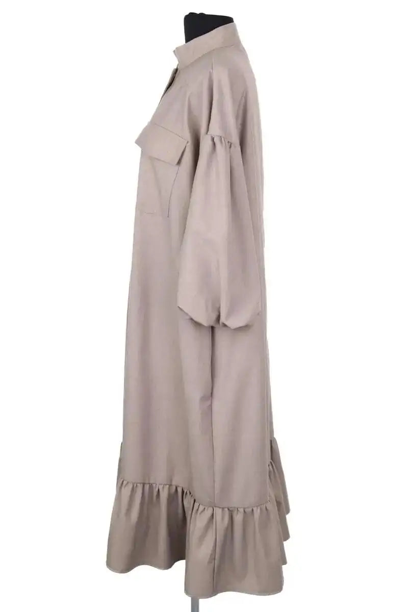 Robe Gestuz Kaki en Synthétique