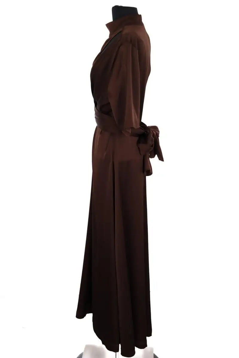 Robe Gestuz Marron en Synthétique