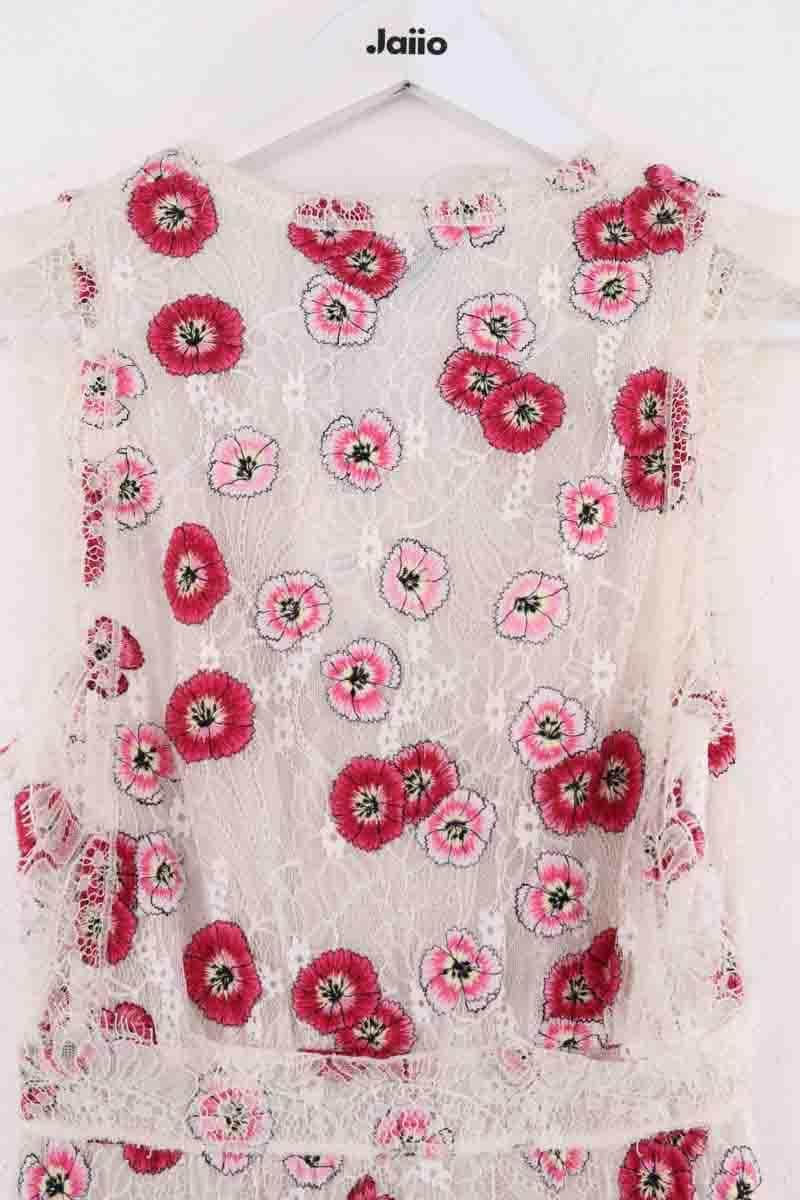 Robe Giambattista Valli Blanc en Dentelle