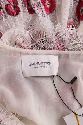 Robe Giambattista Valli Blanc en Dentelle