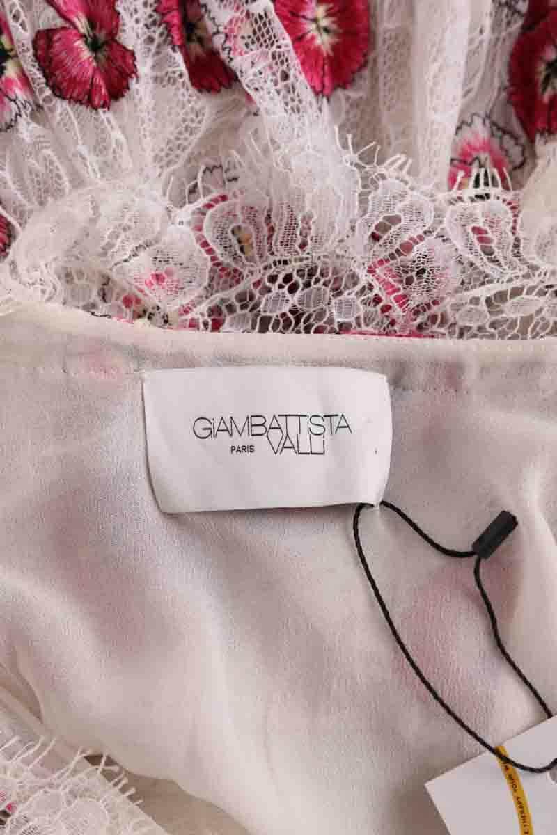 Robe Giambattista Valli Blanc en Dentelle
