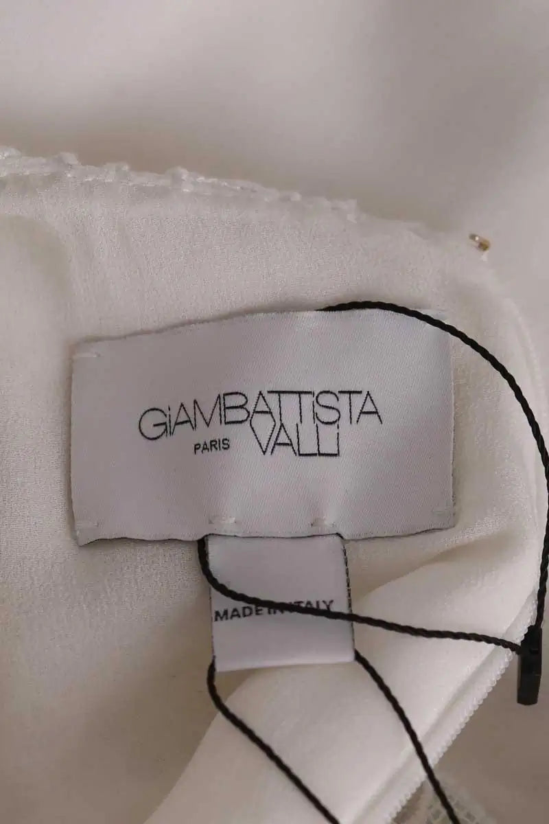 Robe Giambattista Valli Blanc en Soie