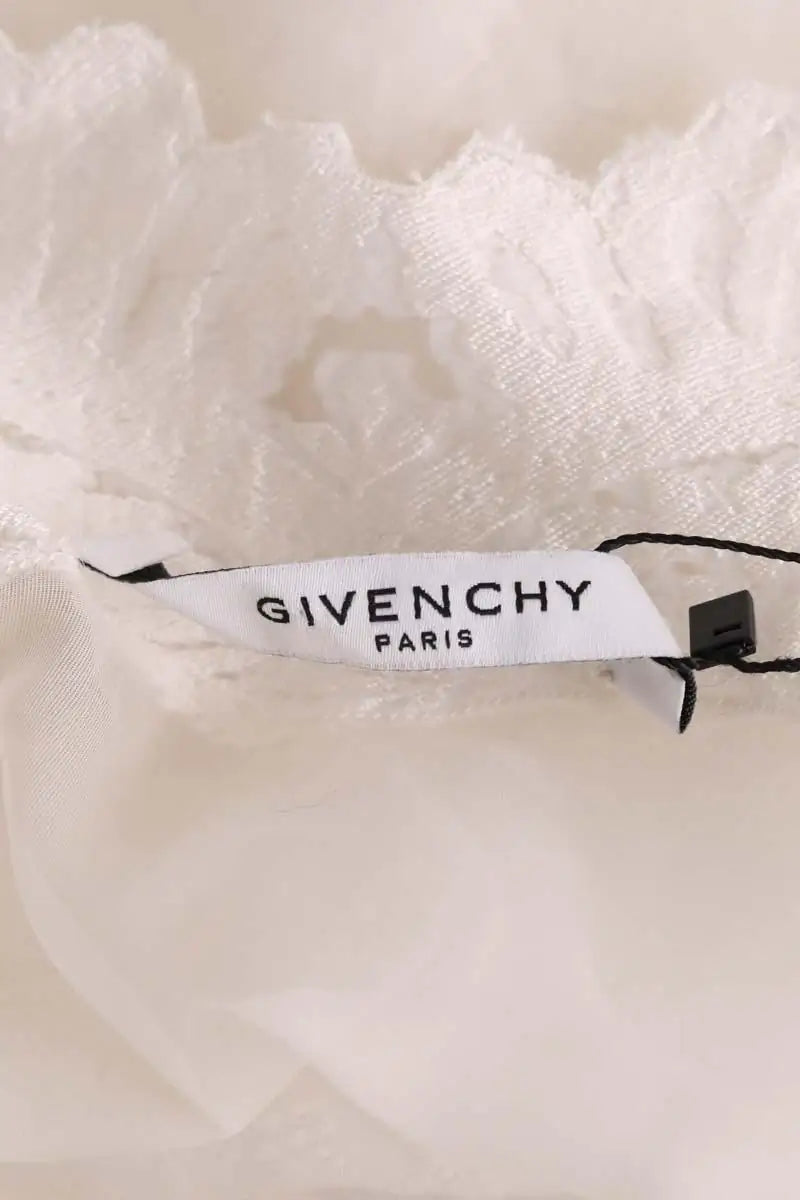 Robe Givenchy Blanc en Soie