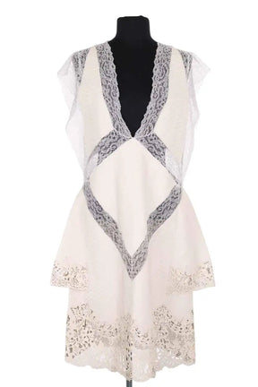 Robe Givenchy Ecru en Cuirs exotiques, taille M - Seconde Main