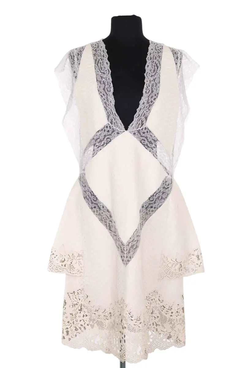 Robe Givenchy Ecru en Cuirs exotiques, taille M - Seconde Main