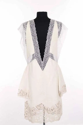 Robe Givenchy Ecru en Cuirs exotiques