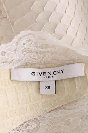Robe Givenchy Ecru en Cuirs exotiques