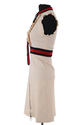 Robe Gucci Ecru en Synthétique