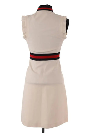 Robe Gucci Ecru en Synthétique