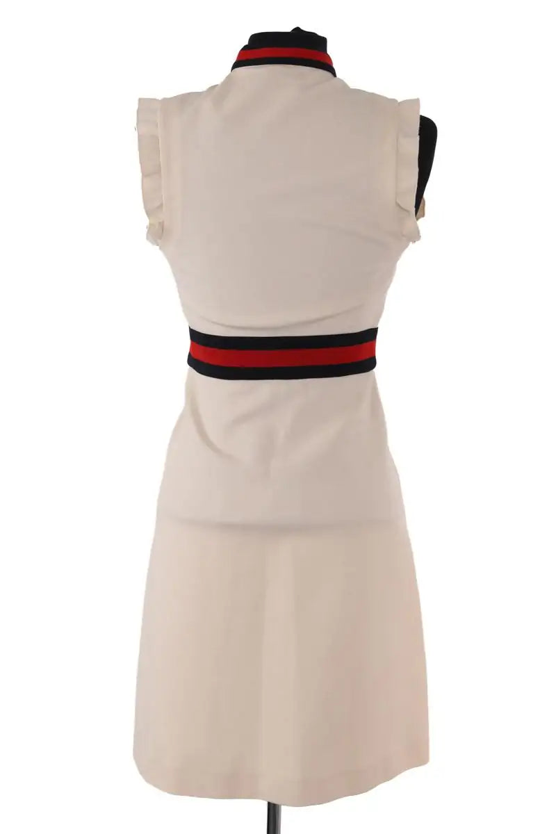 Robe Gucci Ecru en Synthétique