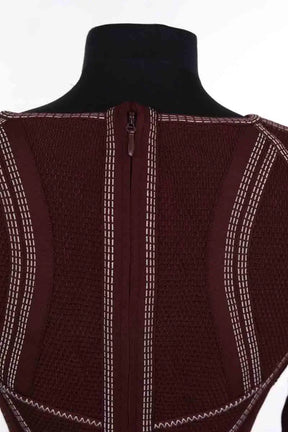 Robe Herve Leger Bordeaux en Synthétique