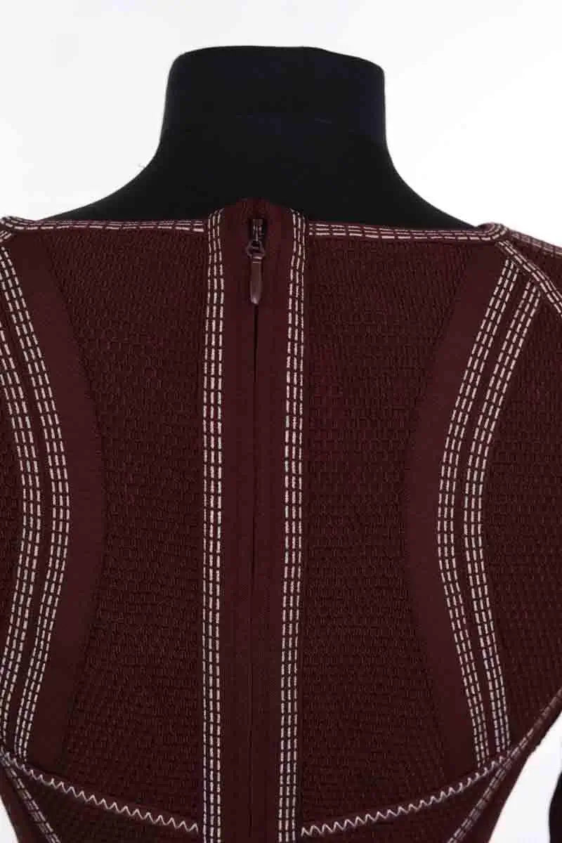 Robe Herve Leger Bordeaux en Synthétique