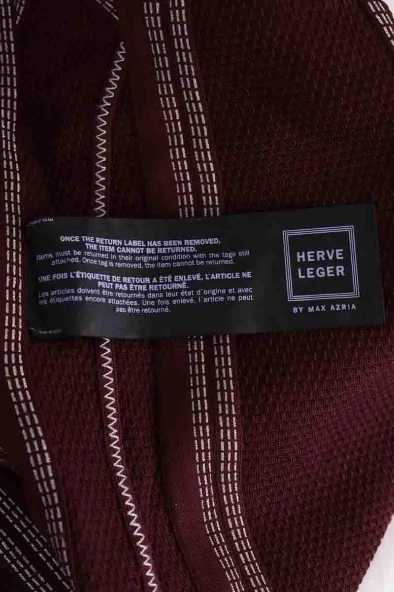 Robe Herve Leger Bordeaux en Synthétique