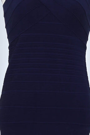 Robe Herve Leger Marine en Coton