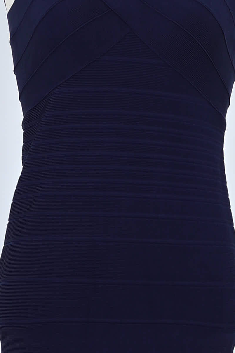 Robe Herve Leger Marine en Coton