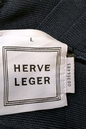 Robe Herve Leger Marine en Coton