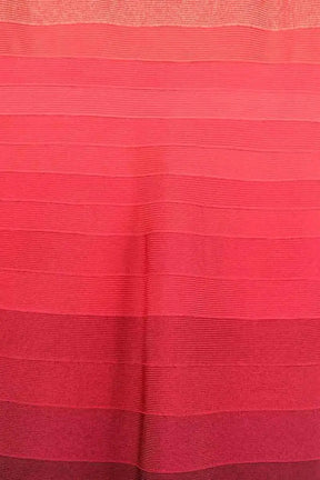 Robe Herve Leger Rouge en Coton - élasthanne