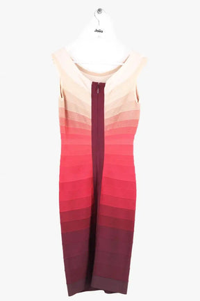 Robe Herve Leger Rouge en Coton - élasthanne