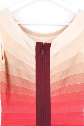 Robe Herve Leger Rouge en Coton - élasthanne