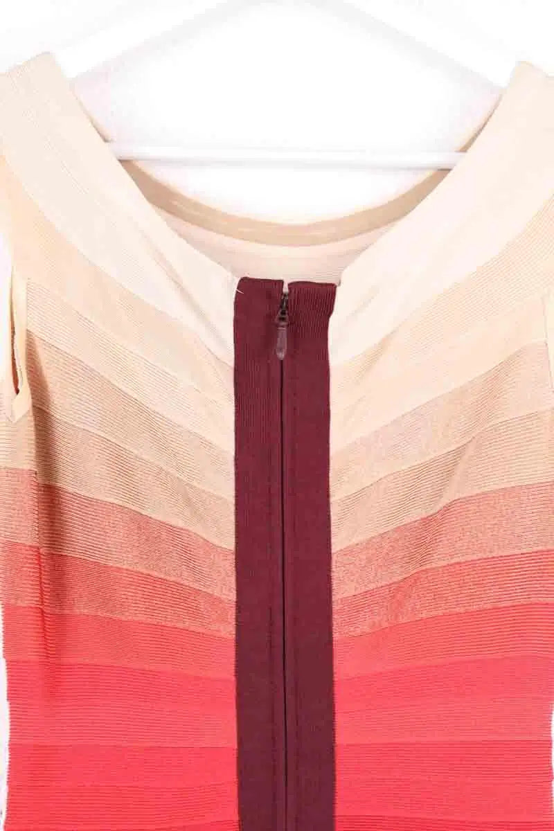 Robe Herve Leger Rouge en Coton - élasthanne