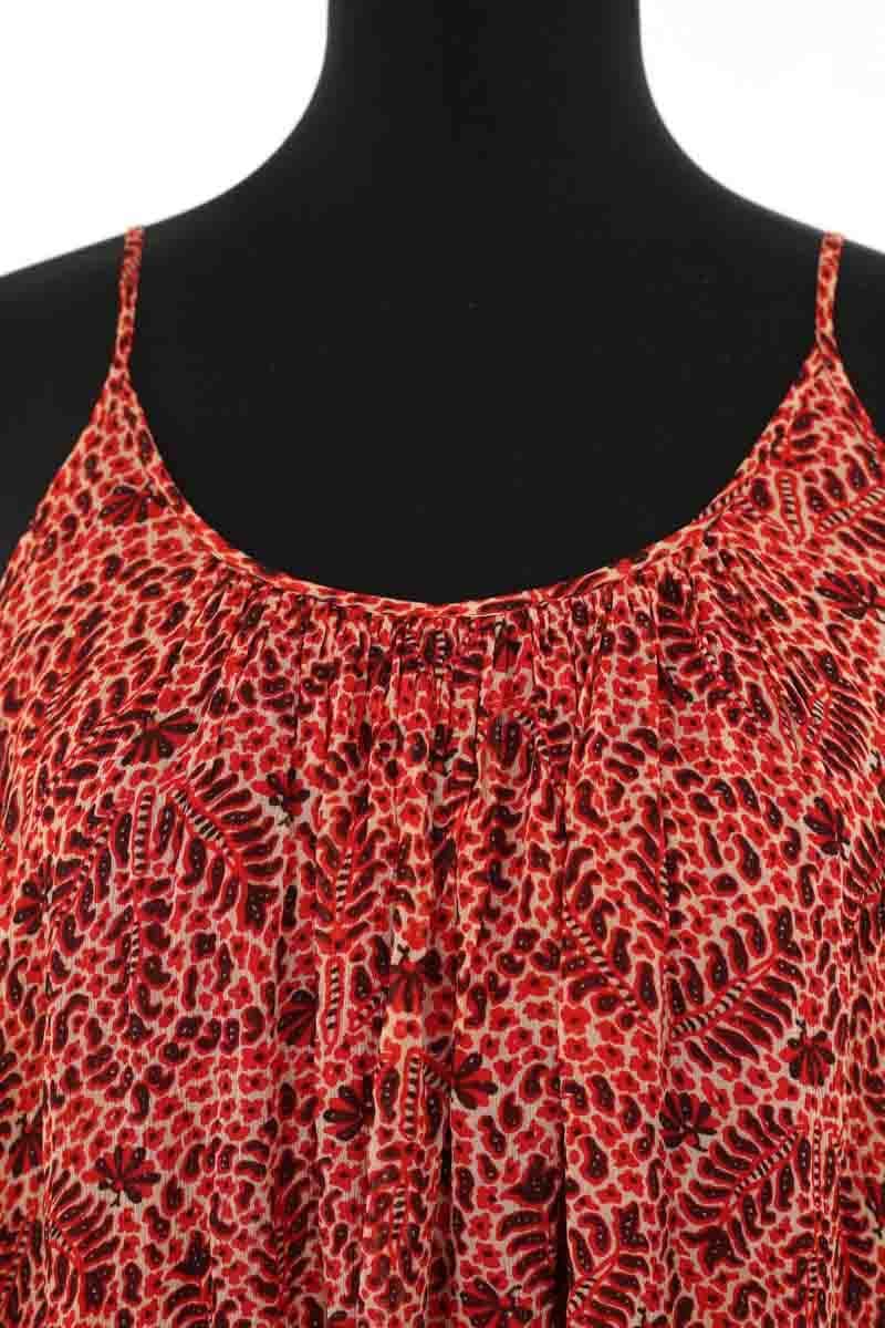 Robe Idano Timeo robe brique Rouge en Viscose