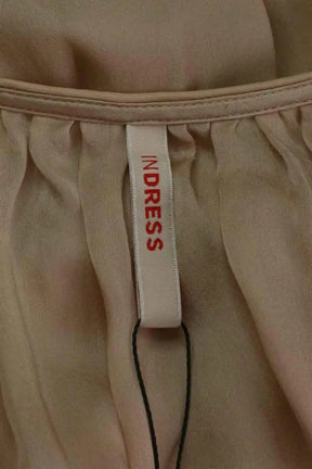 Robe INDRESS Beige en Soie