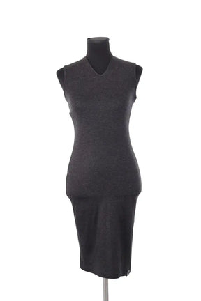 Robe Ines de la Fressange Gris en Coton, taille S - Seconde Main
