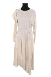 Robe Iro Atry Ecru en Viscose, taille S - Seconde Main