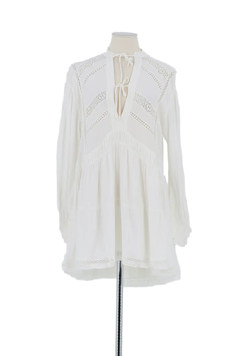 Robe Iro Blanc en Viscose, taille XS - Seconde Main