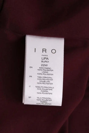 Robe Iro Bordeaux en Synthétique