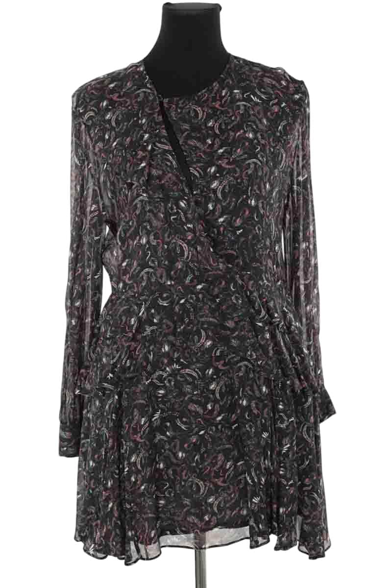 Robe Iro Noir en Viscose, taille L - Seconde Main