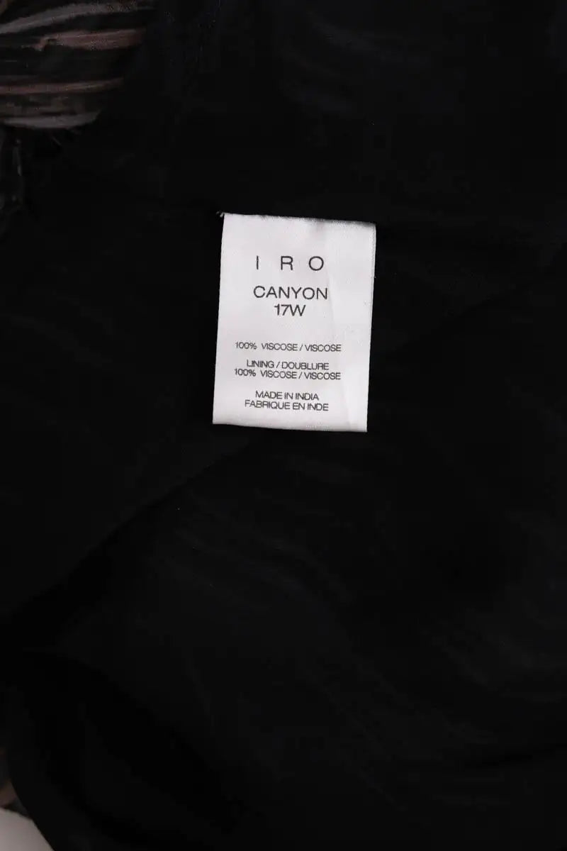 Robe Iro Noir en Viscose