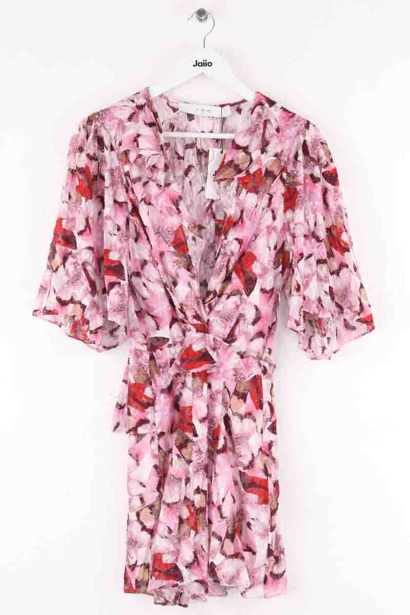 Robe Iro Rose en Soie, taille XS - Seconde Main
