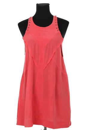 Robe Iro Rouge en Soie, taille XS - Seconde Main