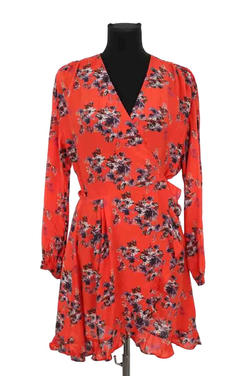 Robe Iro Rouge en Viscose, taille L - Seconde Main