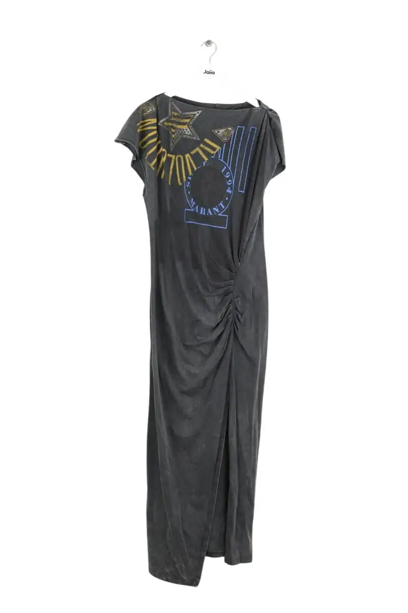 Robe Isabel Marant Anthracite en Coton, taille S - Seconde Main