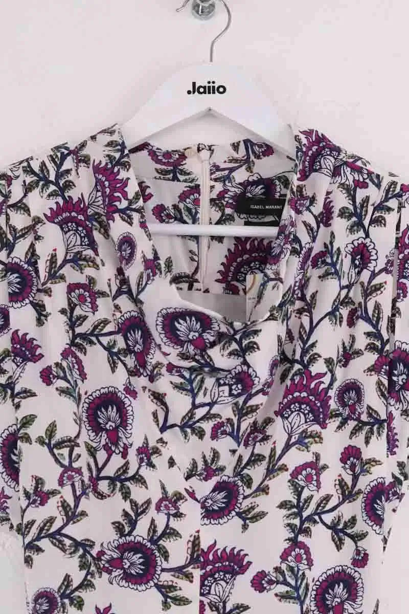 Robe Isabel Marant Bemaya Blanc en Soie