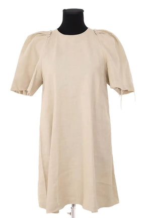Robe Isabel Marant Étoile Beige en Lin, taille M - Seconde Main