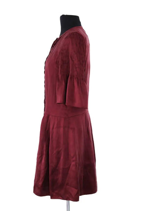 Robe Isabel Marant Étoile Bordeaux en Soie